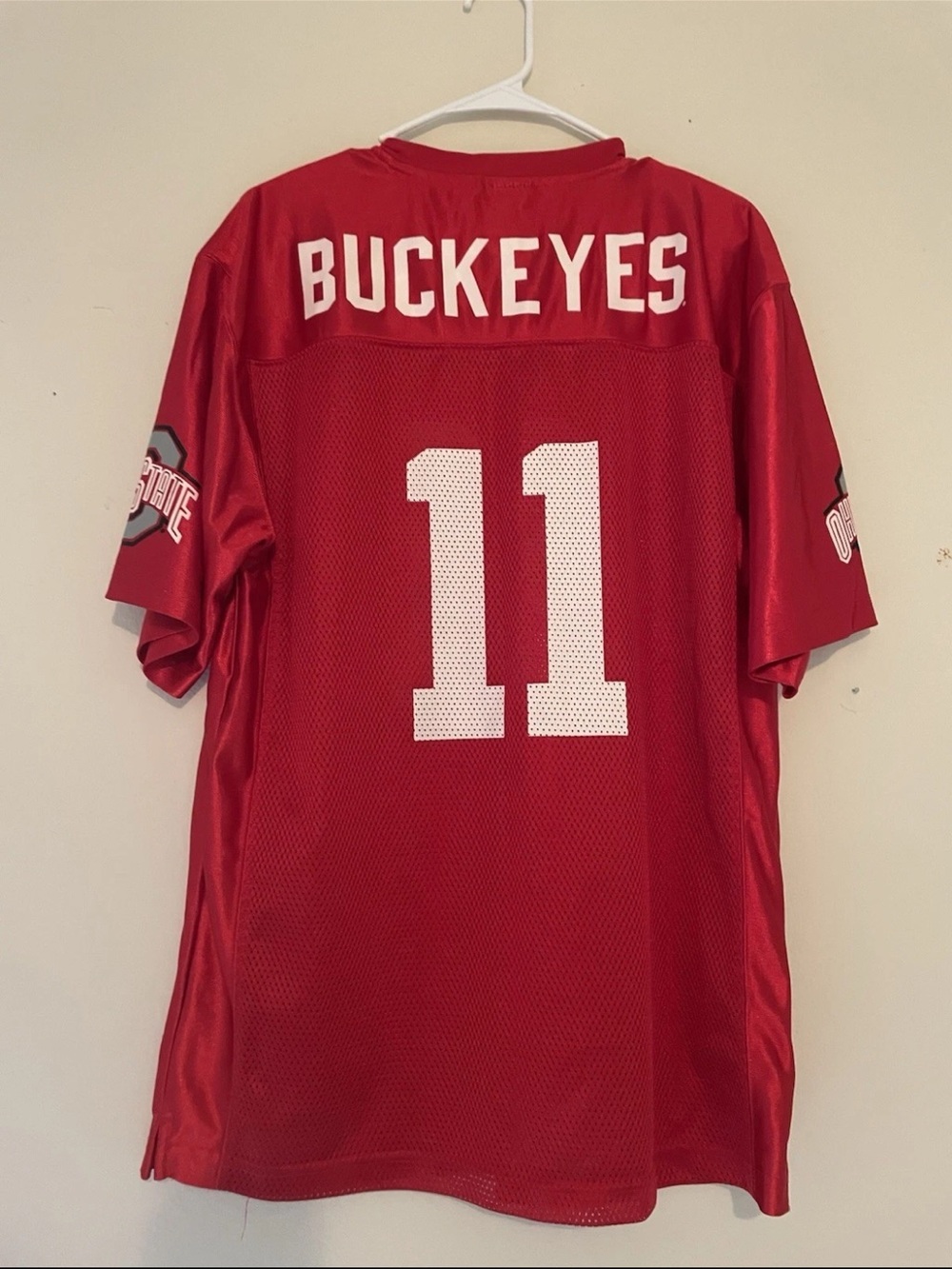 OFFICIAL OHIO STATE BUCKEYES FOOTBALL JERSEY #11 NCAA Size Mens Medium